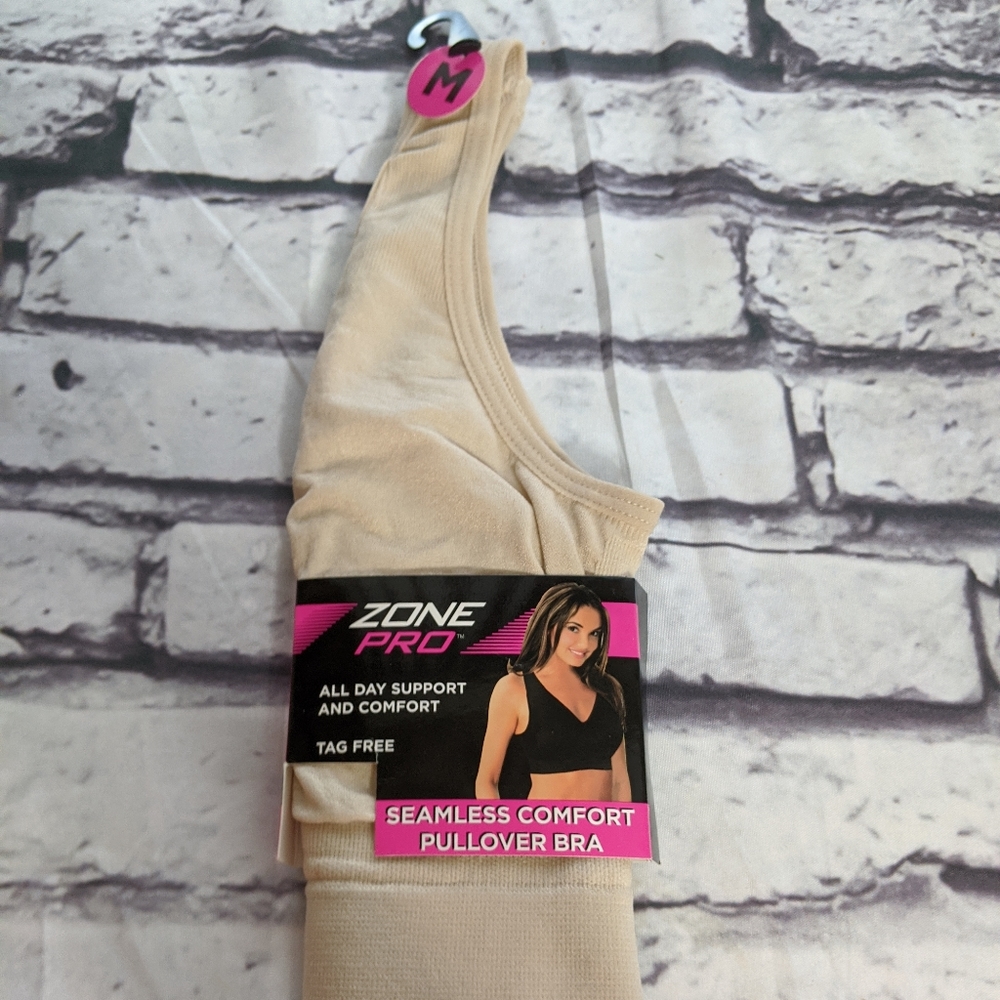 Zone Pro Seamless Comfort Pullover Bra Sz M NWT